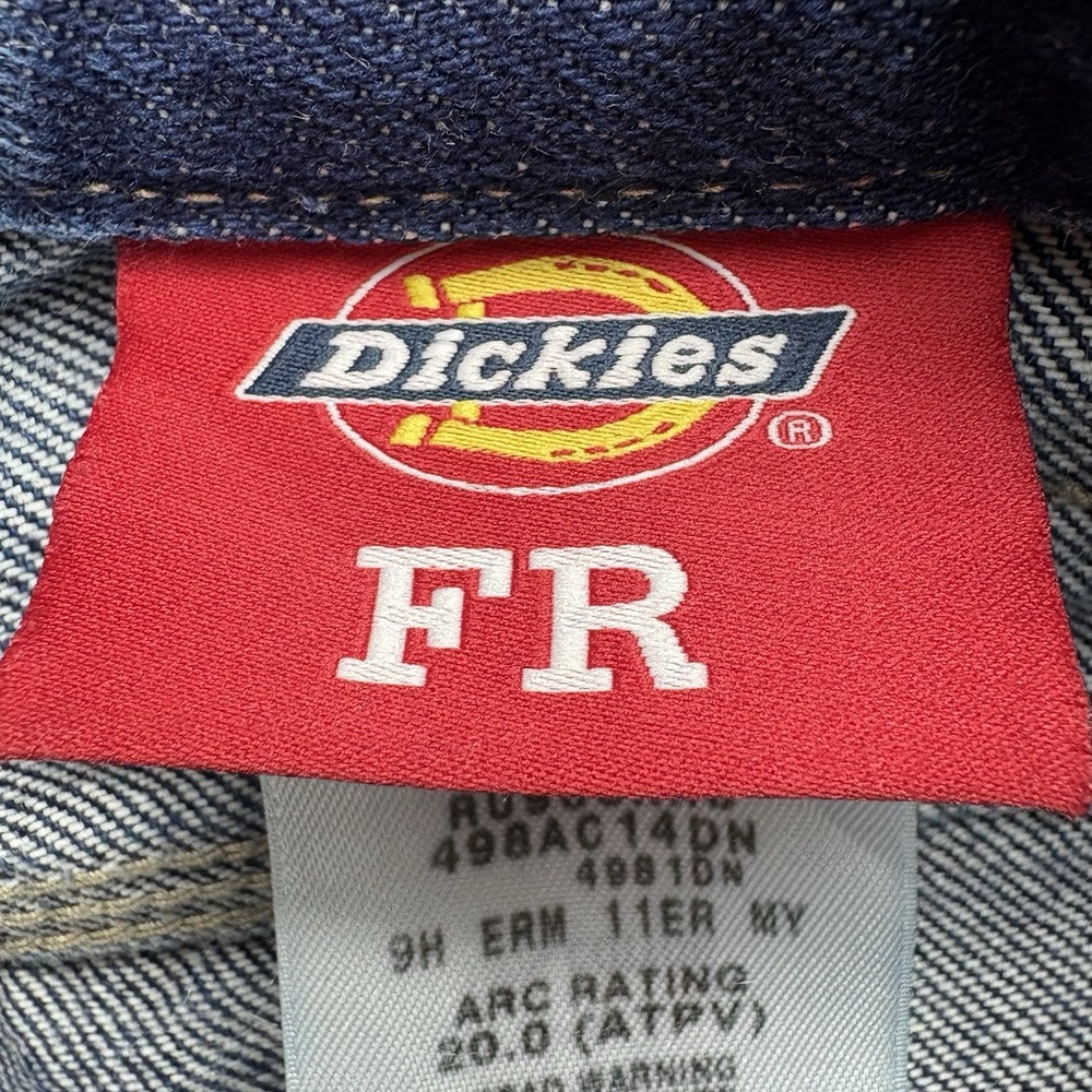 Dickies FR Carpenter Jeans Men's 34x30 Blue‎ Denim Straight Leg Workwear Utility - Picture 9 of 13